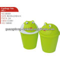 HaiXing promotional plastic frog pattern rubbish bin 6L